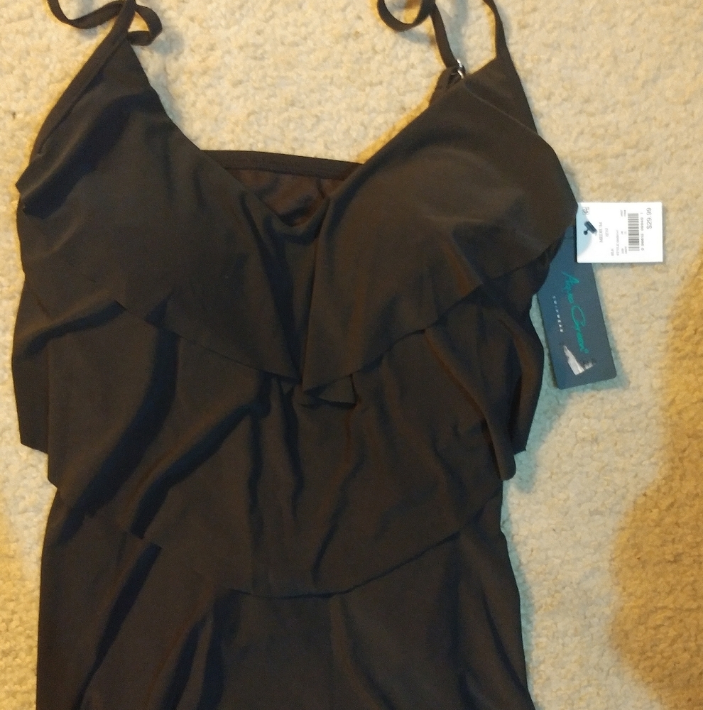 Aqua green swim suit top medium nwt